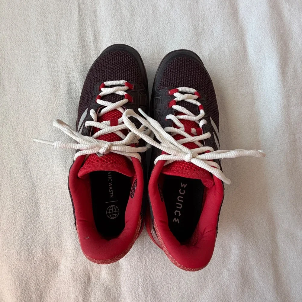 Adidas Barricade 2017 Tennis Shoes Burgundy Red Mens Size 7 BY1624
